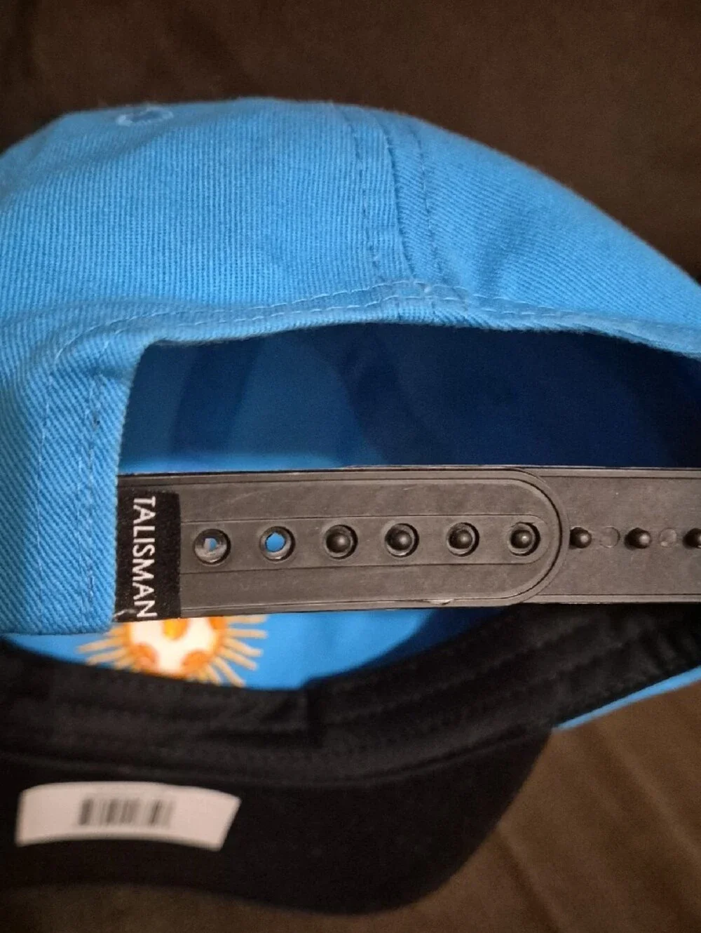 Talisman Embroiderd Sun Blue & Black Adjustable Cap
